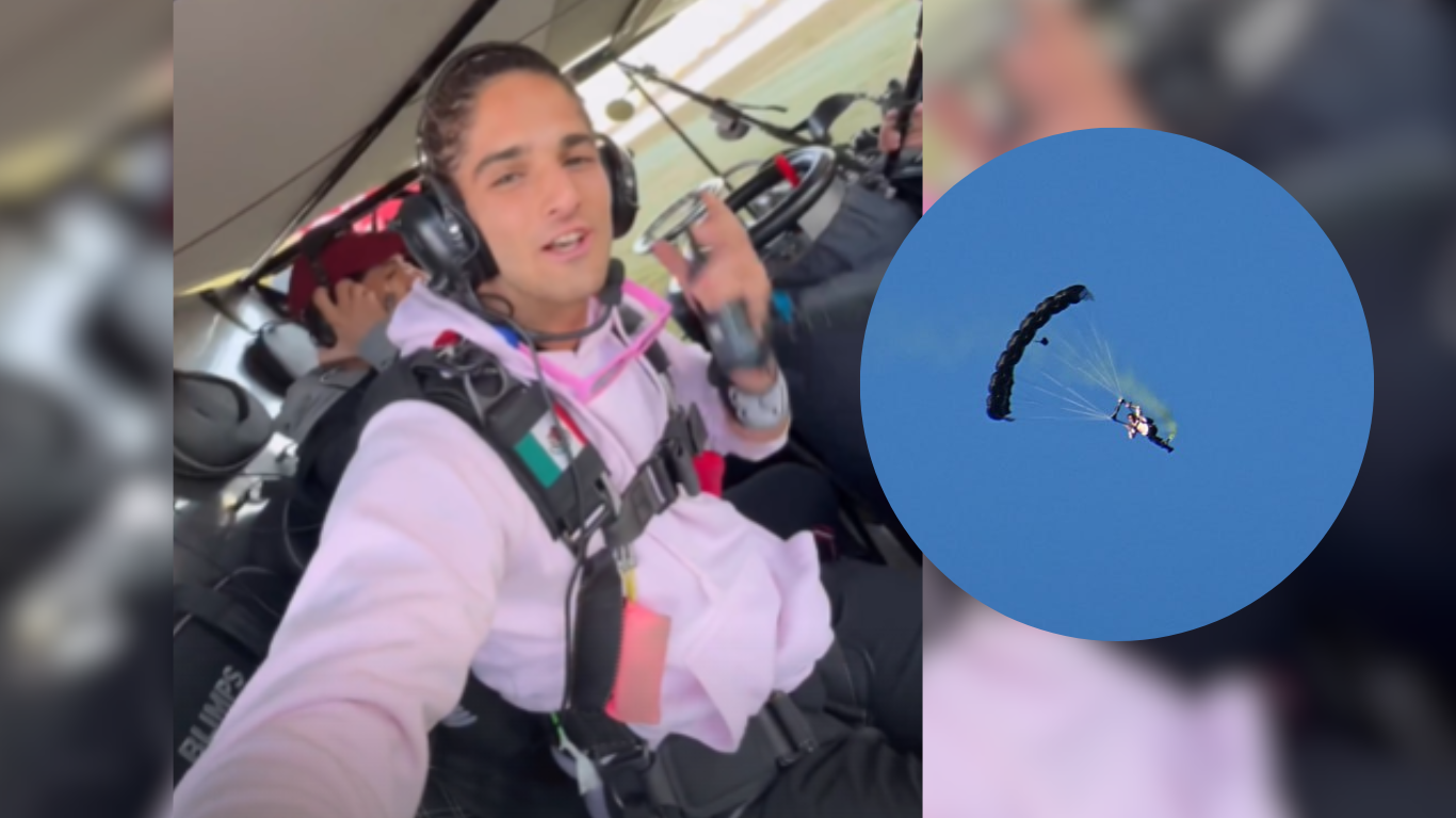 FIG 2023: Mau Otero se lanza en paracaídas desde dirigible